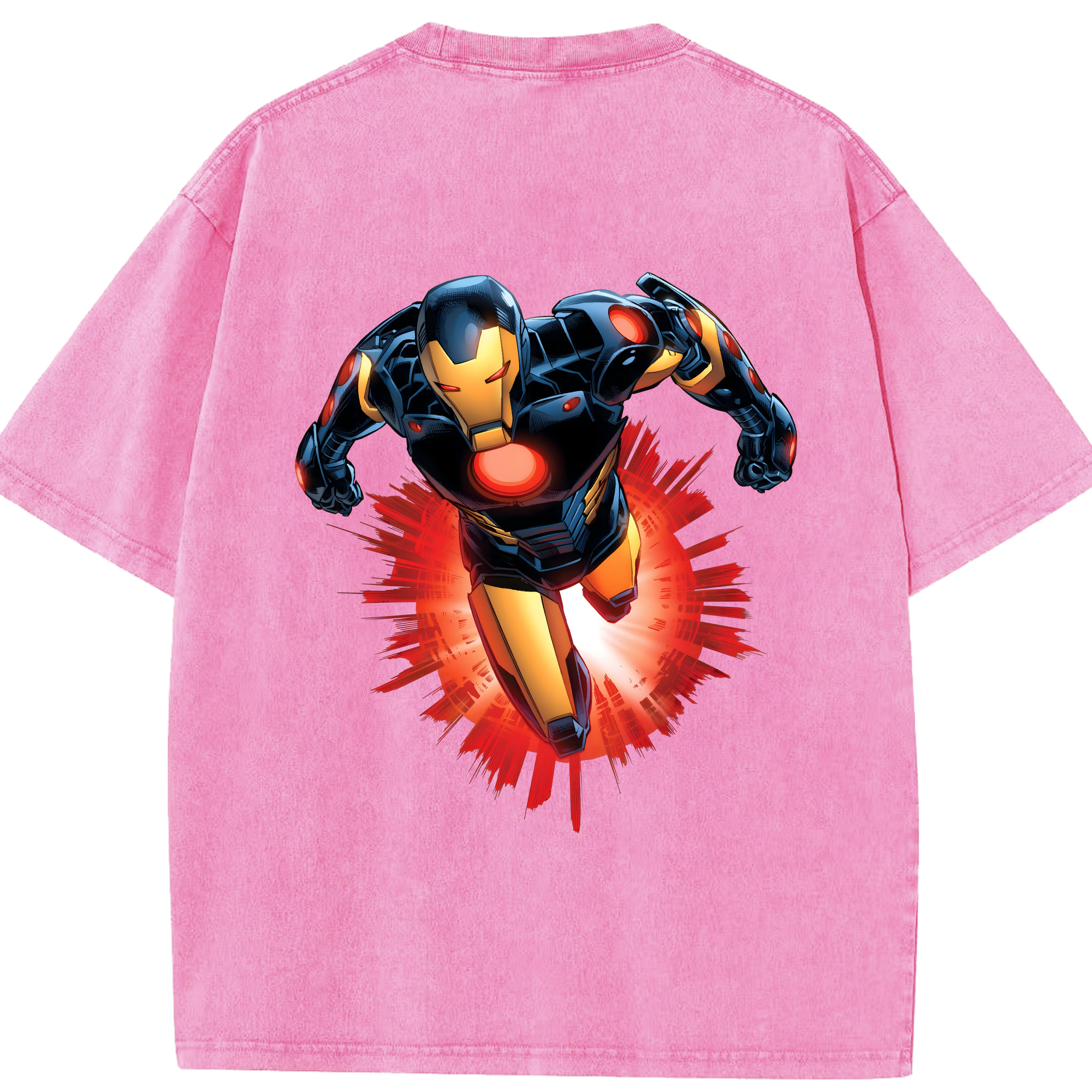（画像用） アベンジャーズ The Avengers 綿100% ヴィンテージ風 半袖Tシャツ（背面プリント）